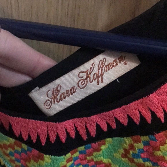 Mara Hoffman black multicolor mini dress - Picture 3 of 5